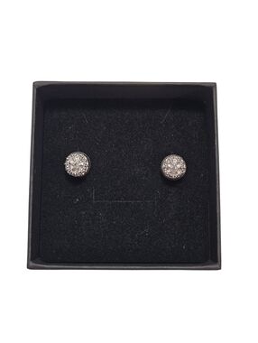 Swarovski Crystal Pave Stud Earrings